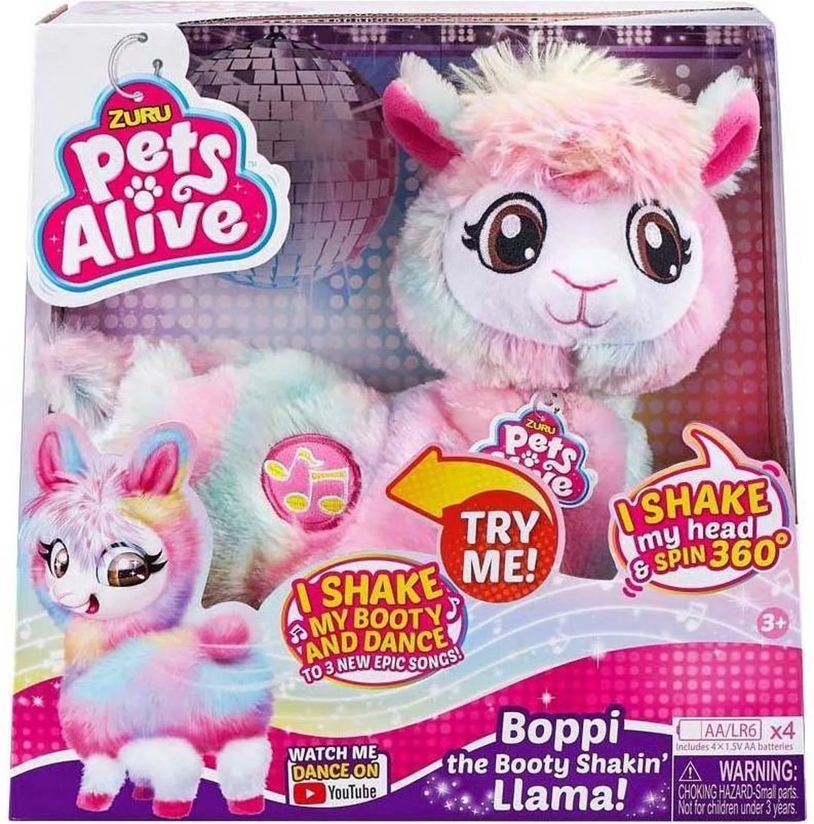 Pets Alive - Dancing Lama - Rainbow (30155) by ZURU in Regenboog – product photo
