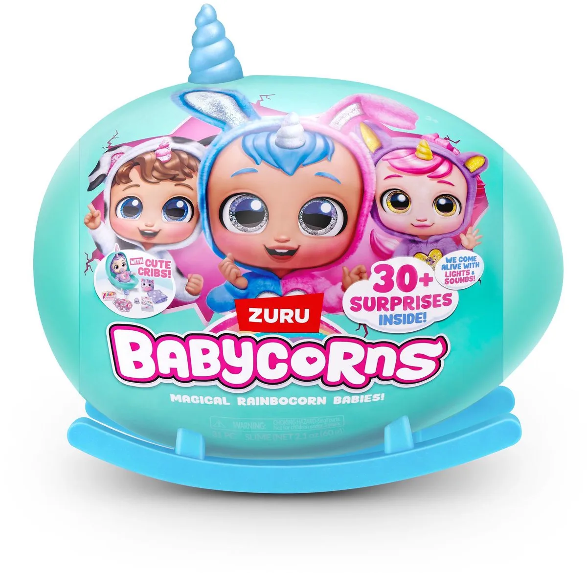 Rainbocorn babycorn verrassing groot magisch speelgoed pop. by ZURU in Multicolour – product photo