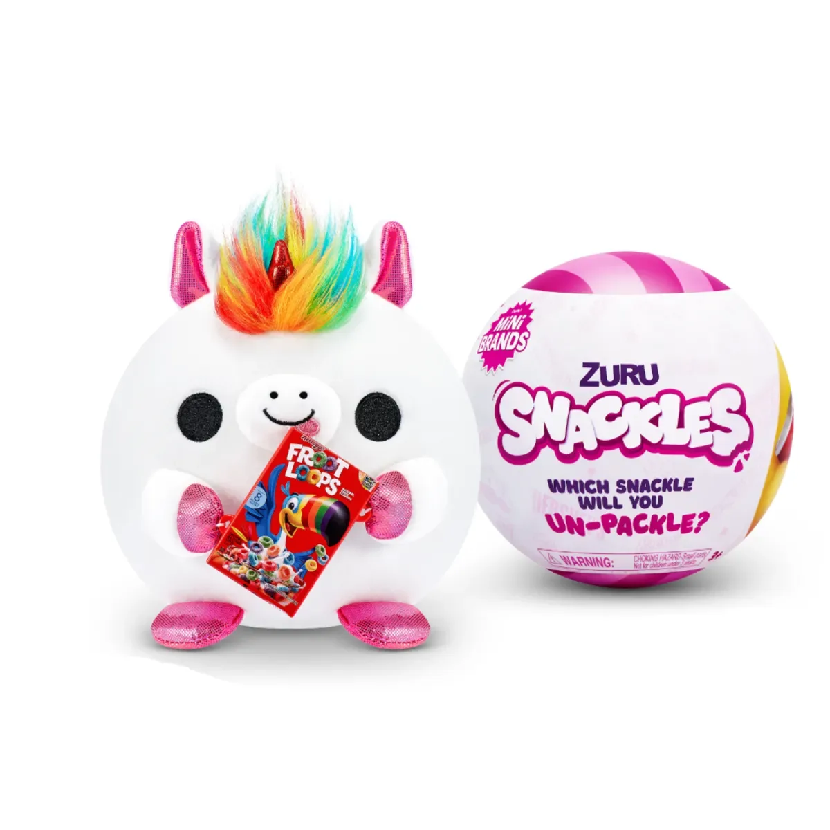 Snackles Plüsch in Überraschungskapsel 14 cm, 1 Stück, 11-fach sortiert van ZURU – productfoto