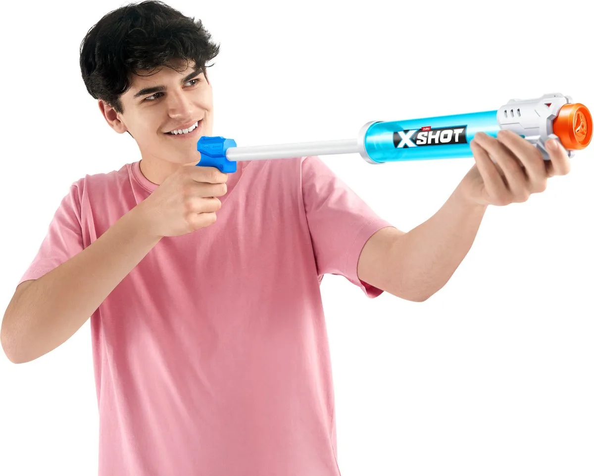 X-Shot Tube Soaker waterpistool fra ZURU i Blå – produktbillede